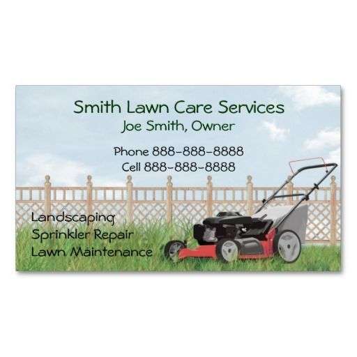 197 best Lawn Care Business Cards images on Pinterest