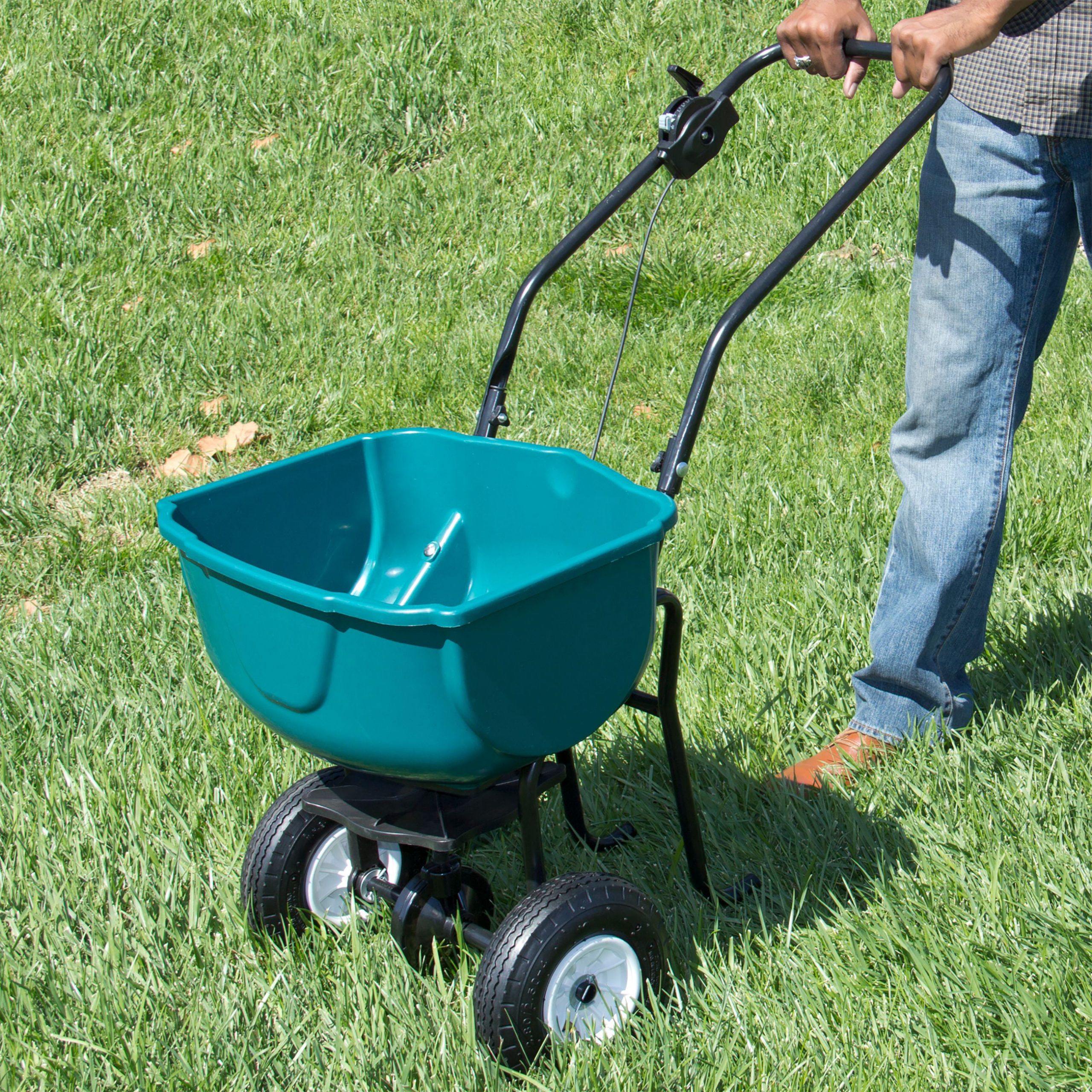 Best Choice Products Commercial Lawn and Garden Tow Fertilizer Spreader ...