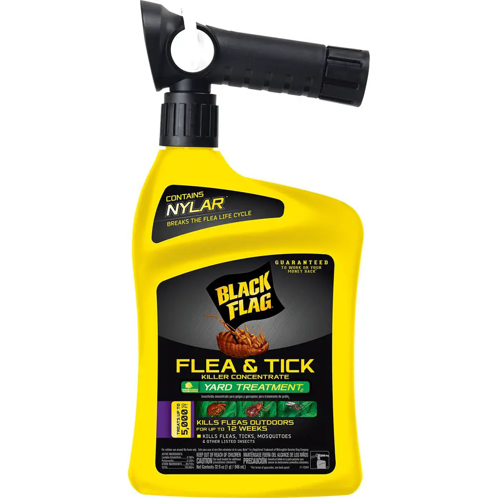 Black Flag Flea and Tick Yard Spray 32 oz. Ready to Spray Concentrate ...
