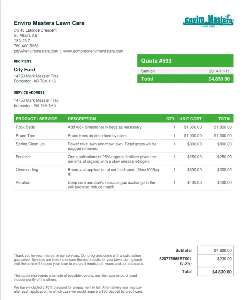 Everything You Need to Know About Lawn Care Invoices [Free Template]