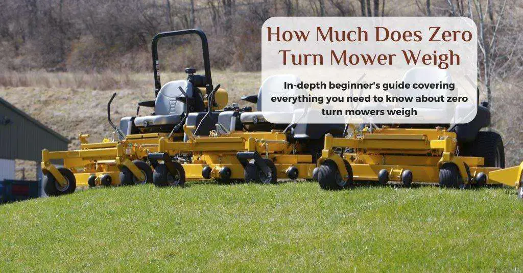 How Much Does a Zero Turn Mower Weigh: Pros and Cons by Weight ...