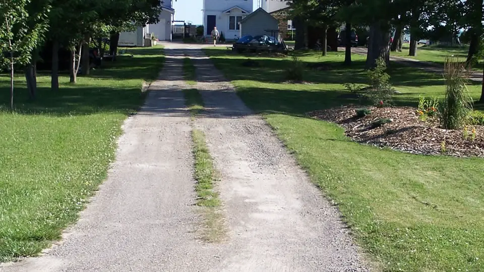 How To Fix A Gravel Driveway Overgrown With Grass : Removing Weeds From ...
