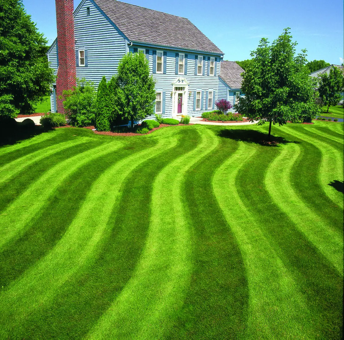 Landscaping tips: how to create striping patterns in your lawn for a ...