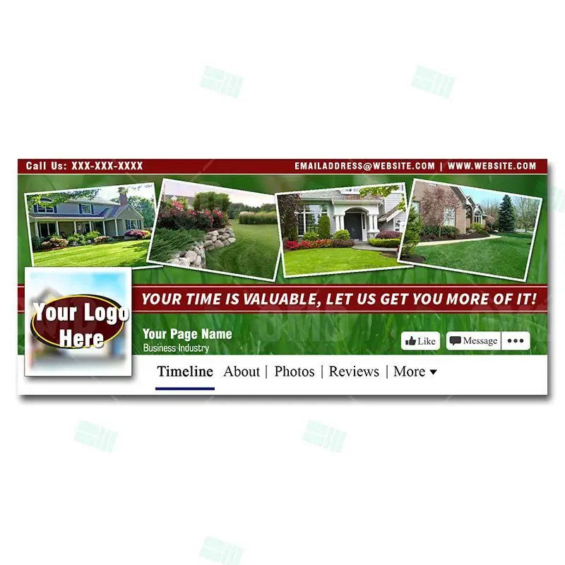 Lawn Care Facebook Cover Template