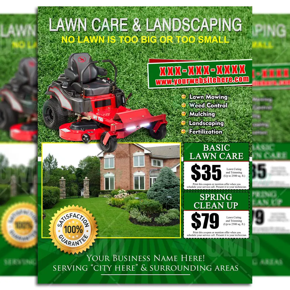 Lawn Care Flyer Design #8