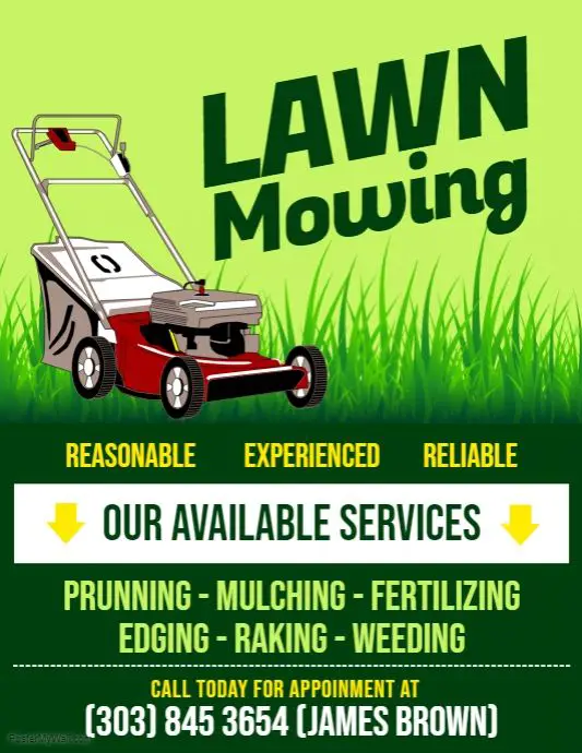 Lawn Mowing Flyer