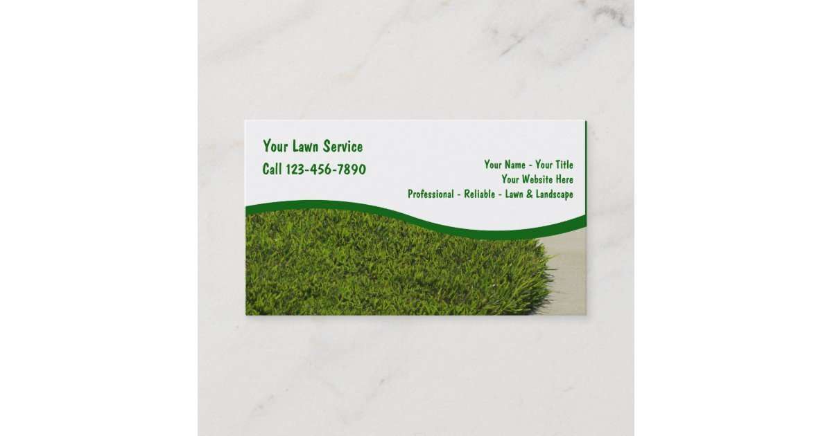 Lawn Service Business Cards