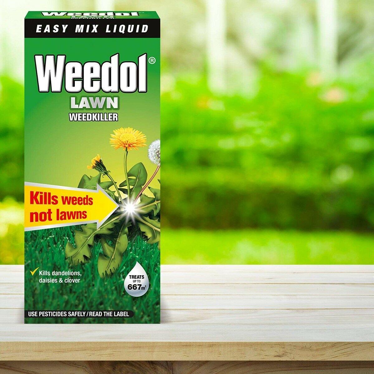 Lawn Weedkiller Liquid Concentrate Weedol 1L Plant Grass Herbicide ...