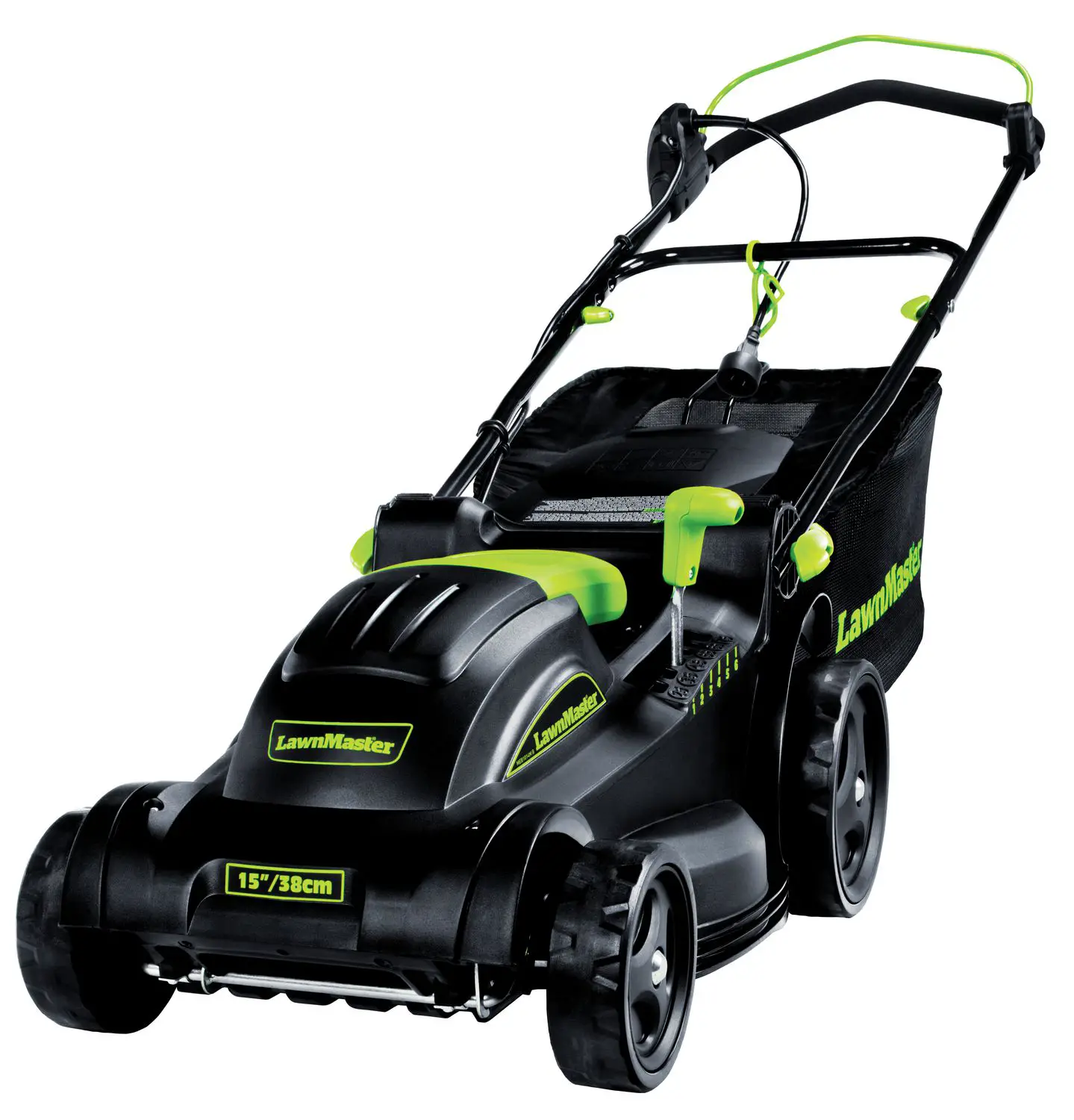 LawnMaster 15â? Electric Lawn Mower with Collection Bag