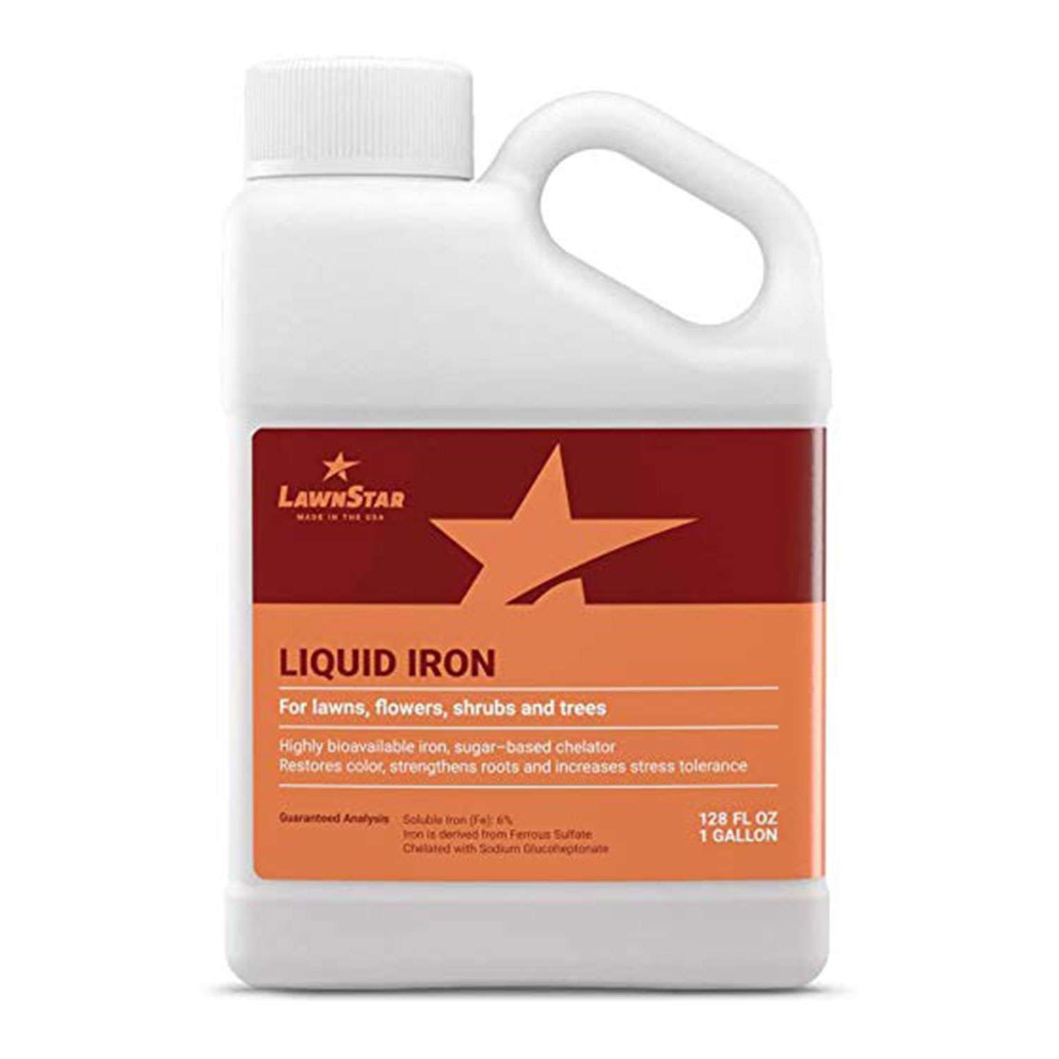 LawnStar Organic Chelated Liquid Iron Plant Lawn Fertilizer, 1 Gallon ...