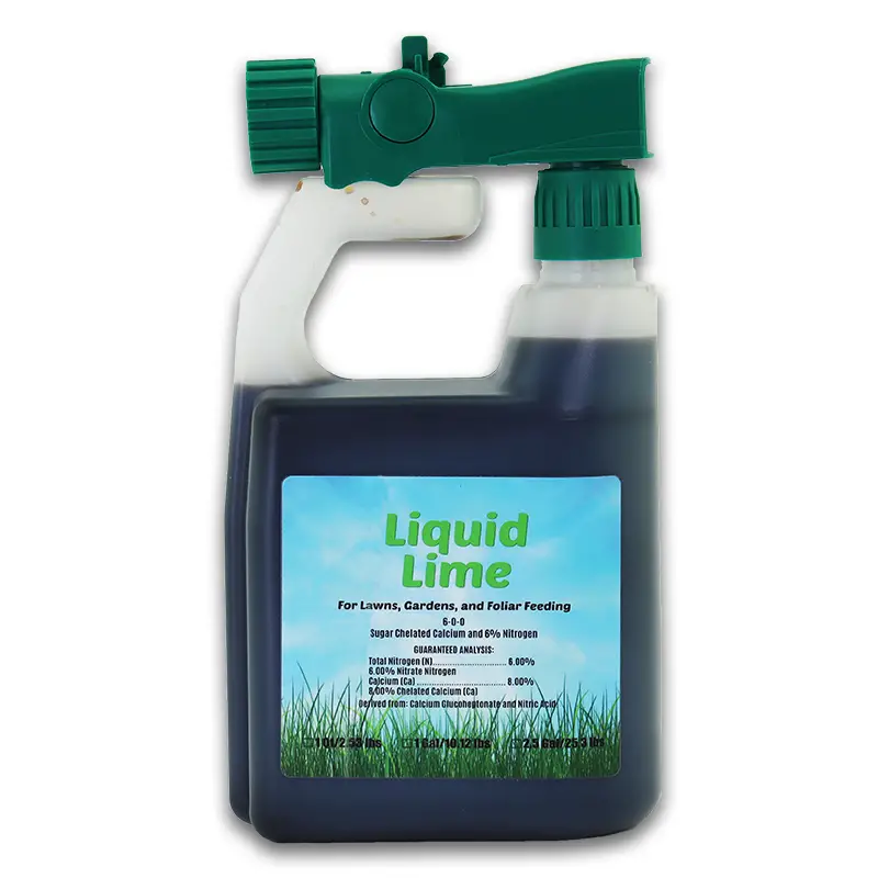 Liquid lime is garden lime that works immediately without li