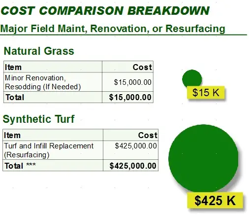 Natural Grass vs Synthetic Turf Athletic Field Costs: Part 4 â Texas ...