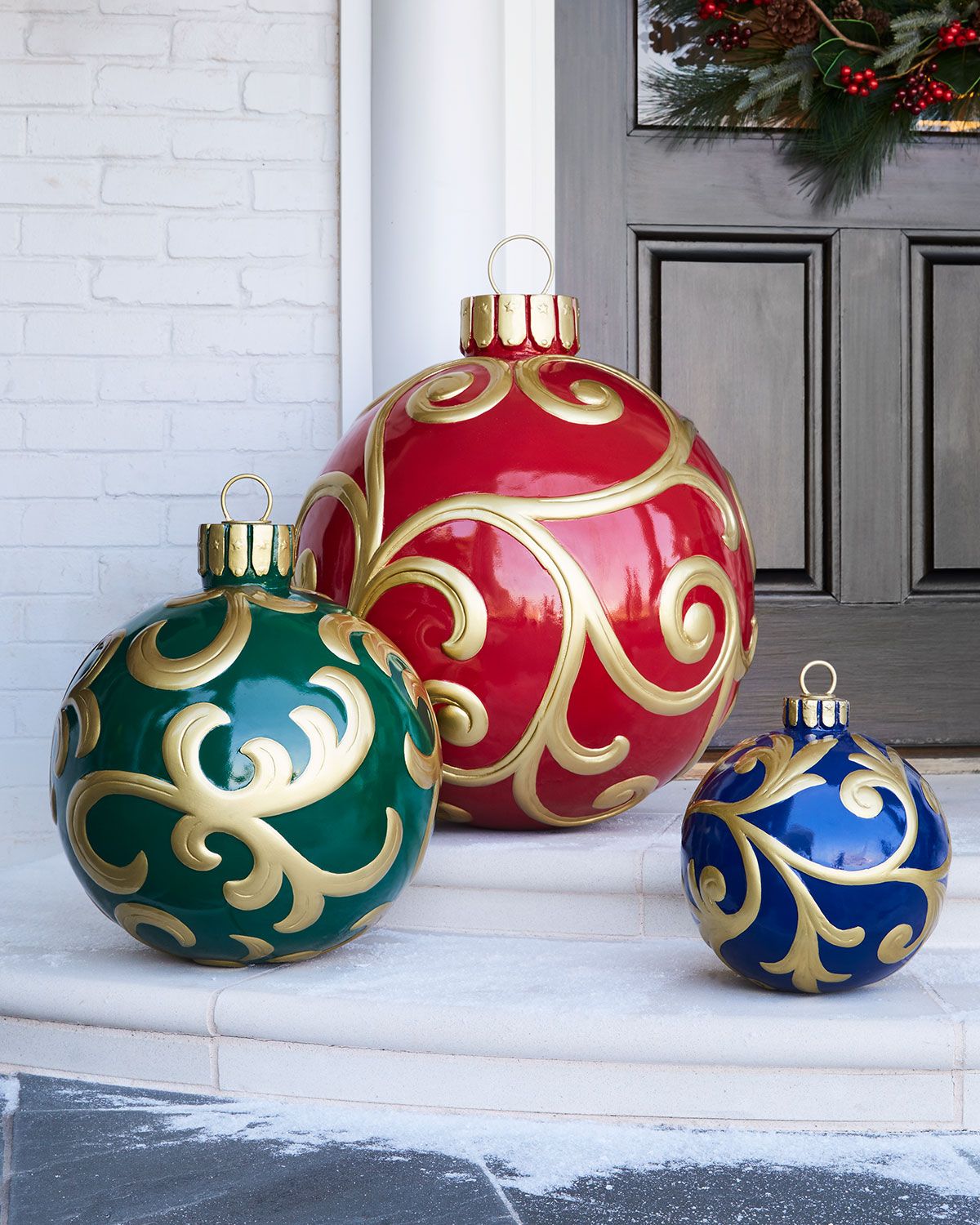 Outdoor Christmas Ornament Small Large Christmas Ornaments Outdoor 