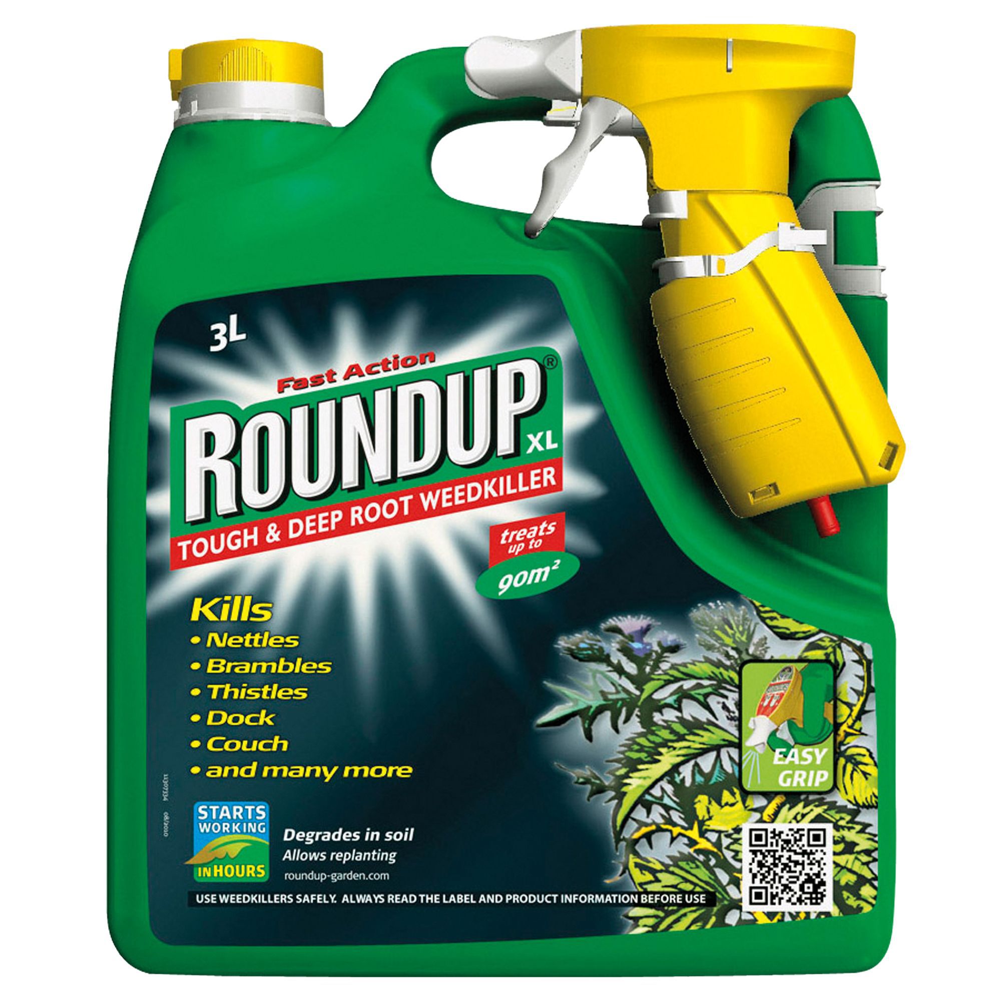 Roundup Tough &  Deep Root Ready to Use Weed Killer 3L