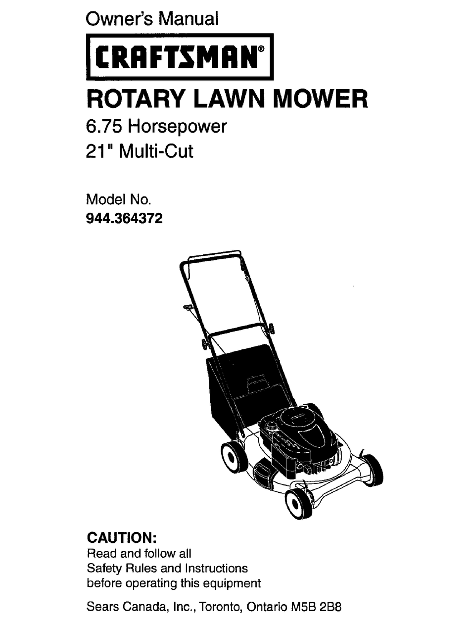 Where To Buy Craftsman Lawn Mower Parts In Canada ...