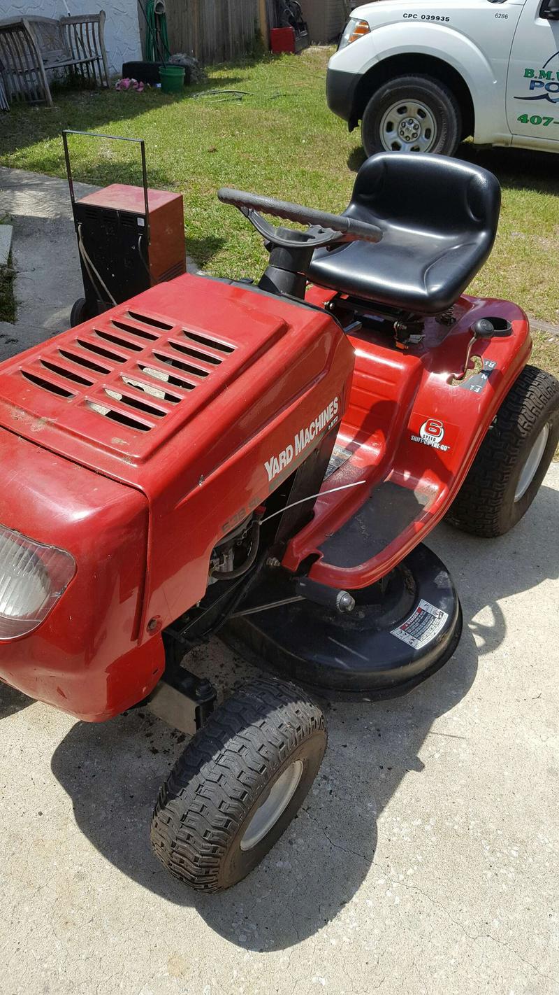 Yard machines riding lawn mower 638RL for sale in Winter ...